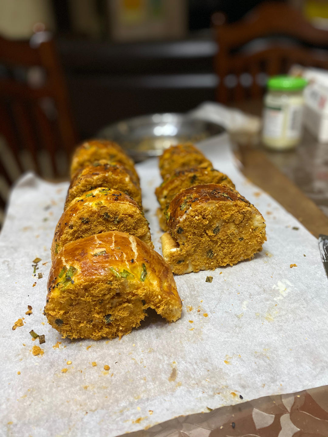 经典肉松面包卷