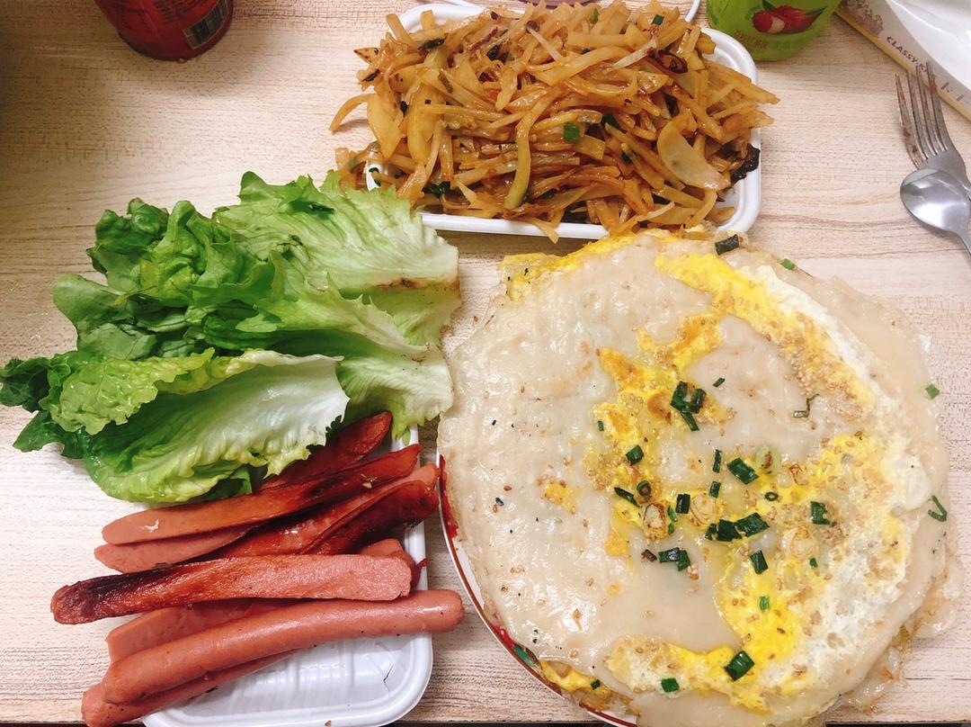 鸡蛋蔬菜卷饼
