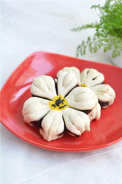 葵花豆沙酥——烤箱里绽放的花朵的做法