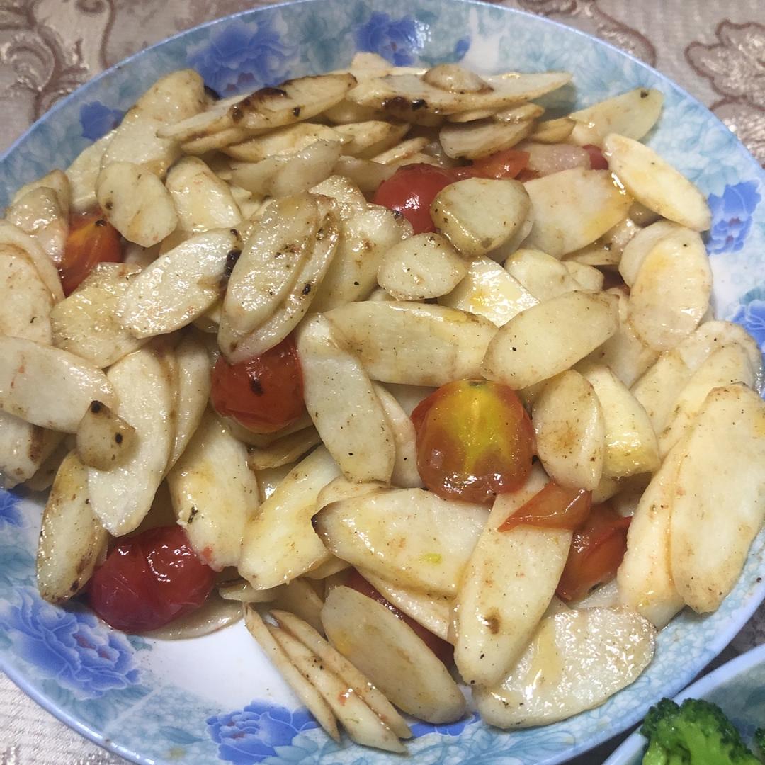 番茄烩山药片
