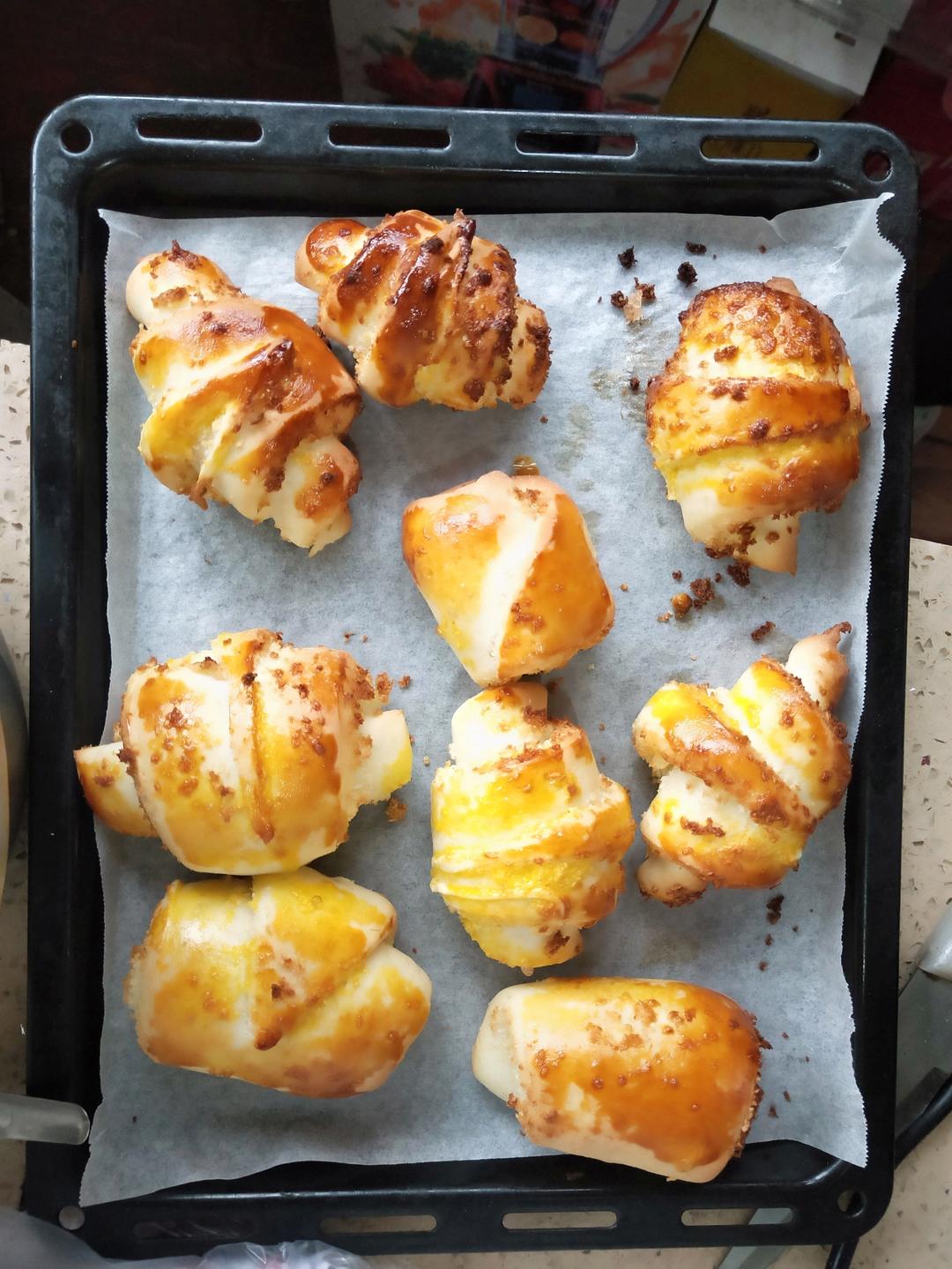 无黄油版牛角面包