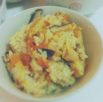 南瓜鸡肉饭