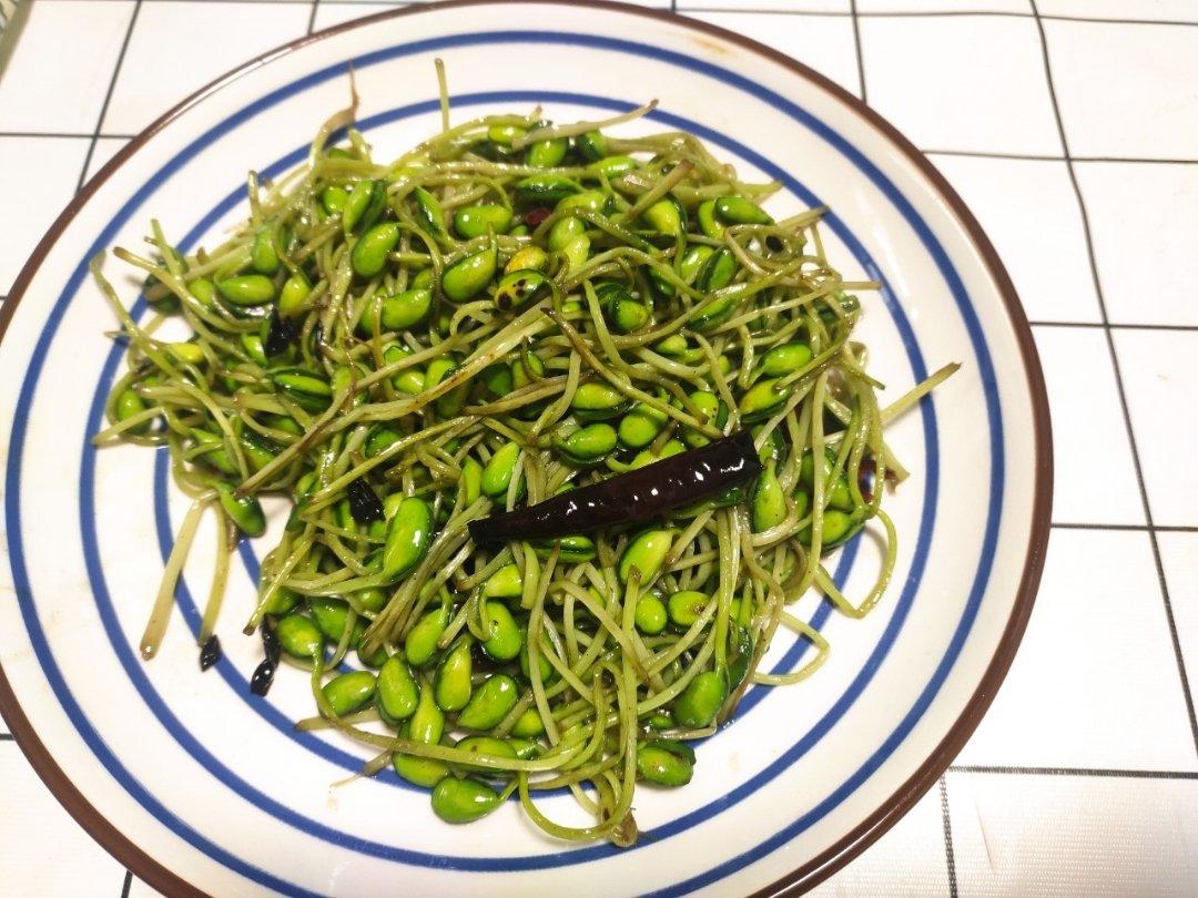 清炒黑豆芽