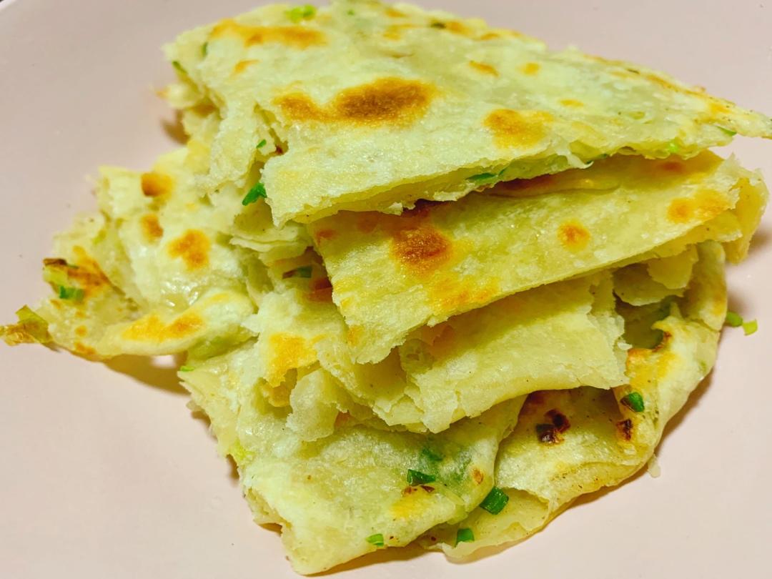 葱油饼-自己做薄脆酥香层层分明且一点儿都不油
