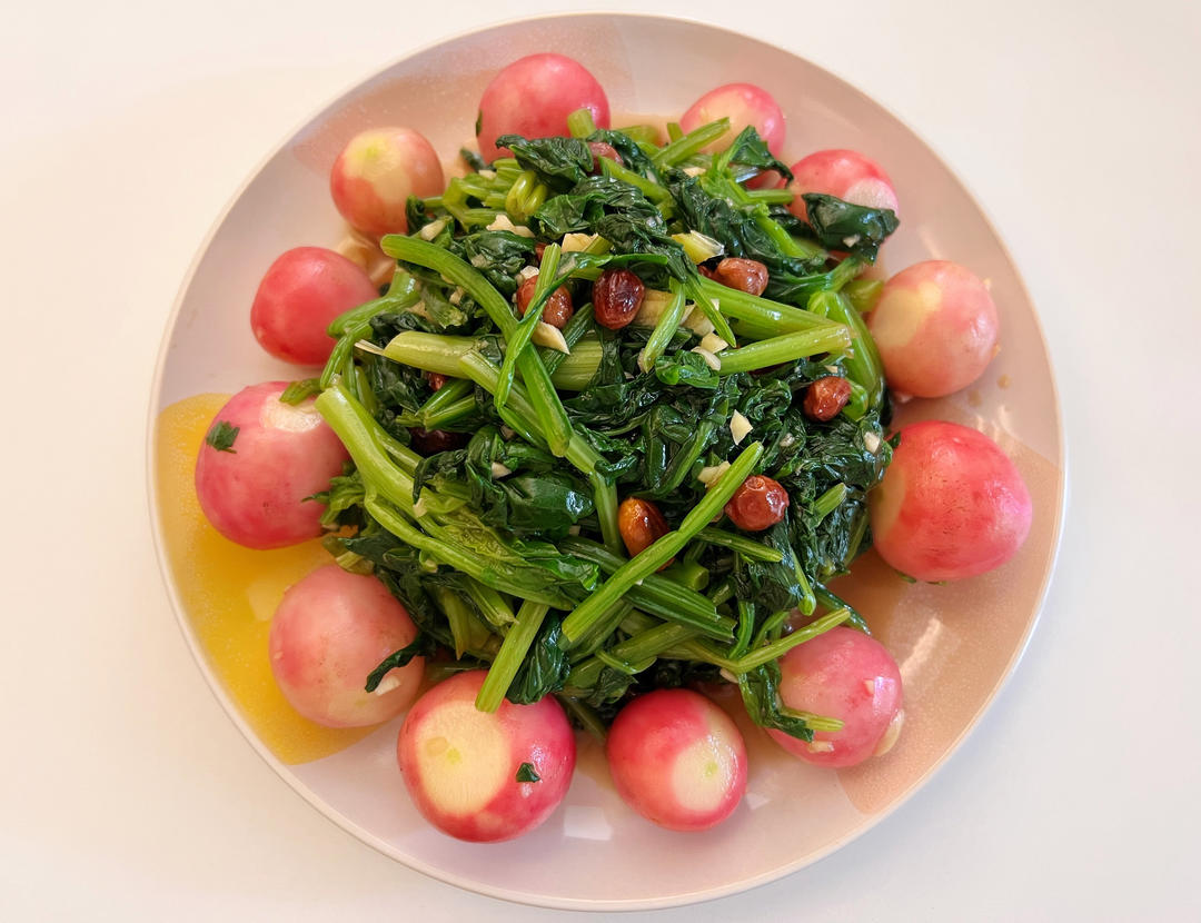 凉拌菠菜(家传秘方)