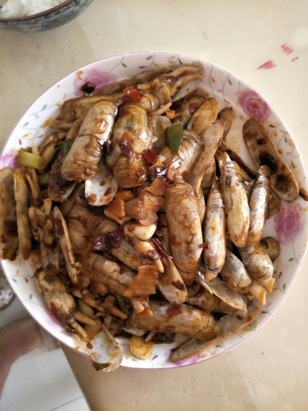 爆炒蛏子