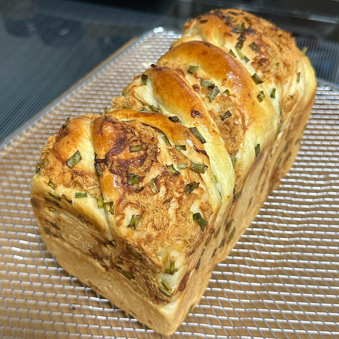肉松香葱吐司（四种整形手法）