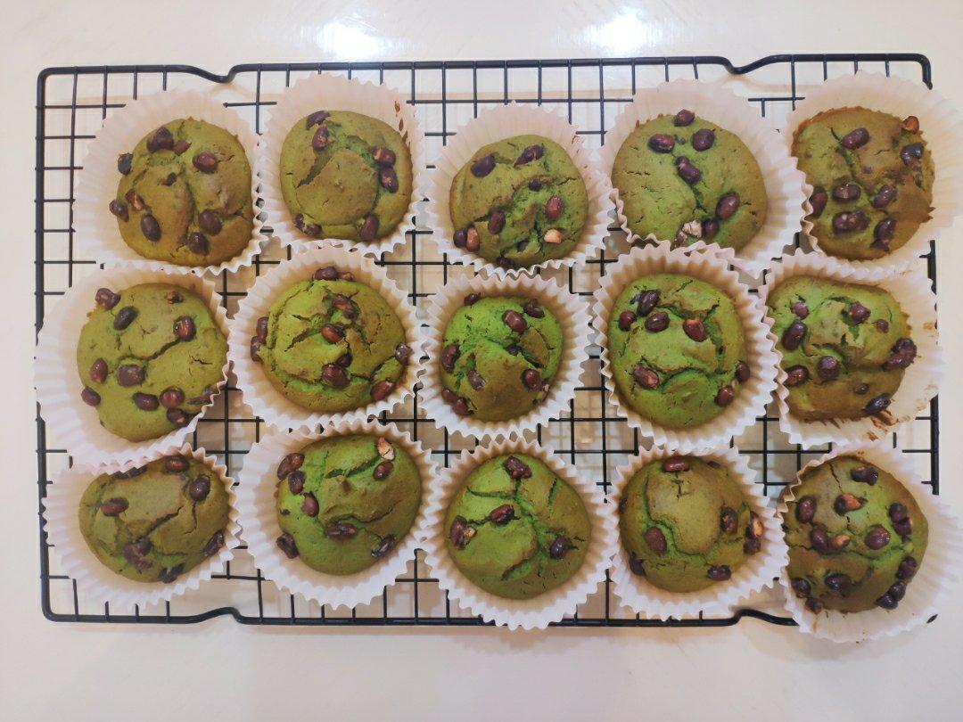 蜜豆核桃抹茶muffin