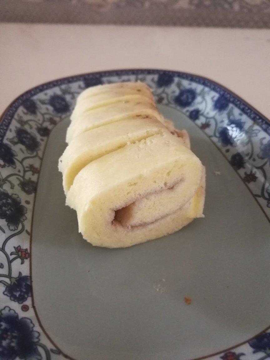 不用烤箱做烘焙【微波炉蛋糕卷】