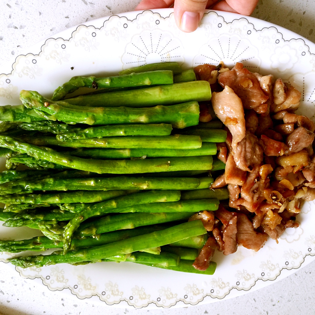 黑椒芦笋小炒肉