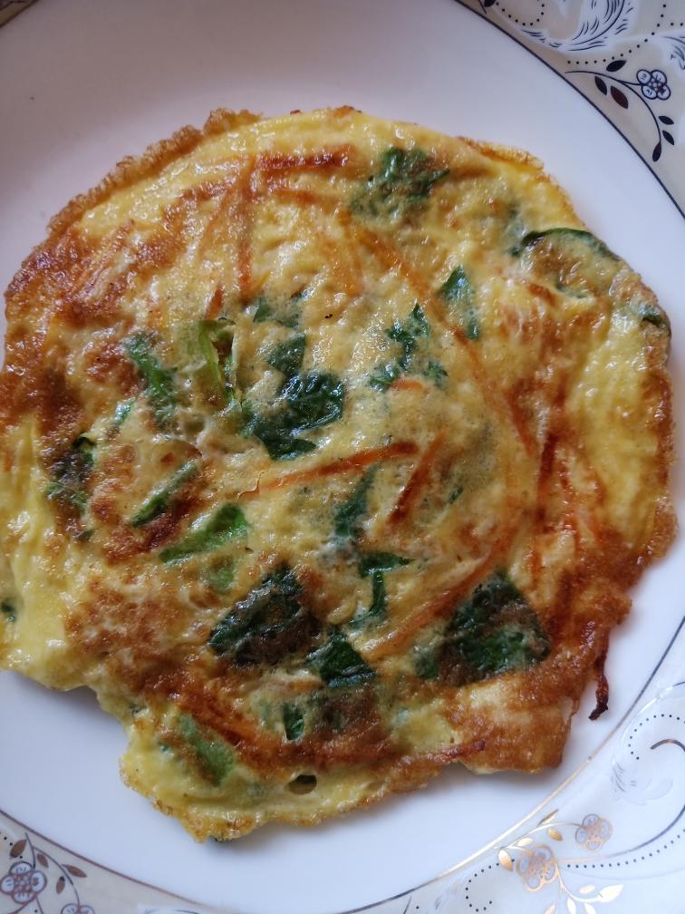 宝宝辅食青菜鸡蛋饼
