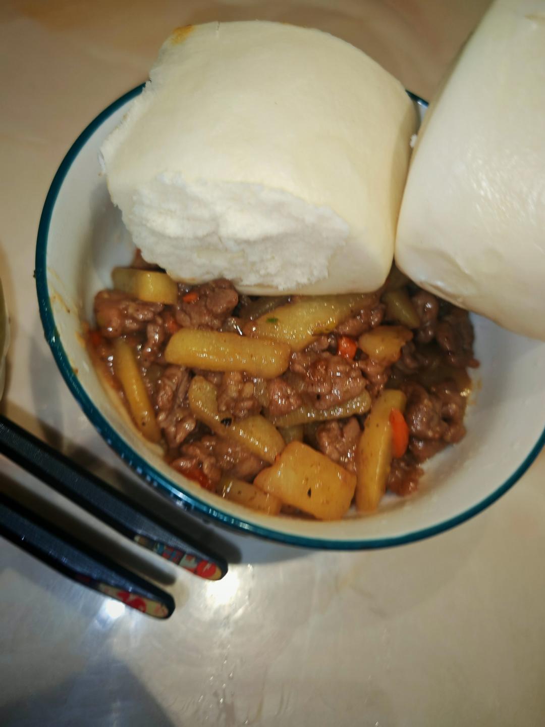 简单快手的土豆丝炒肉丝！拌饭绝绝子！！