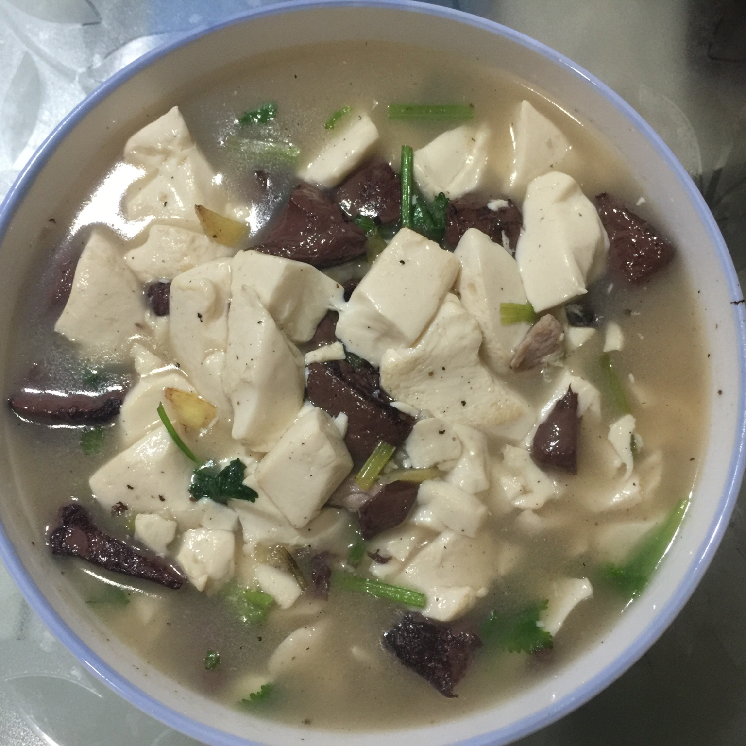 鸭血豆腐汤