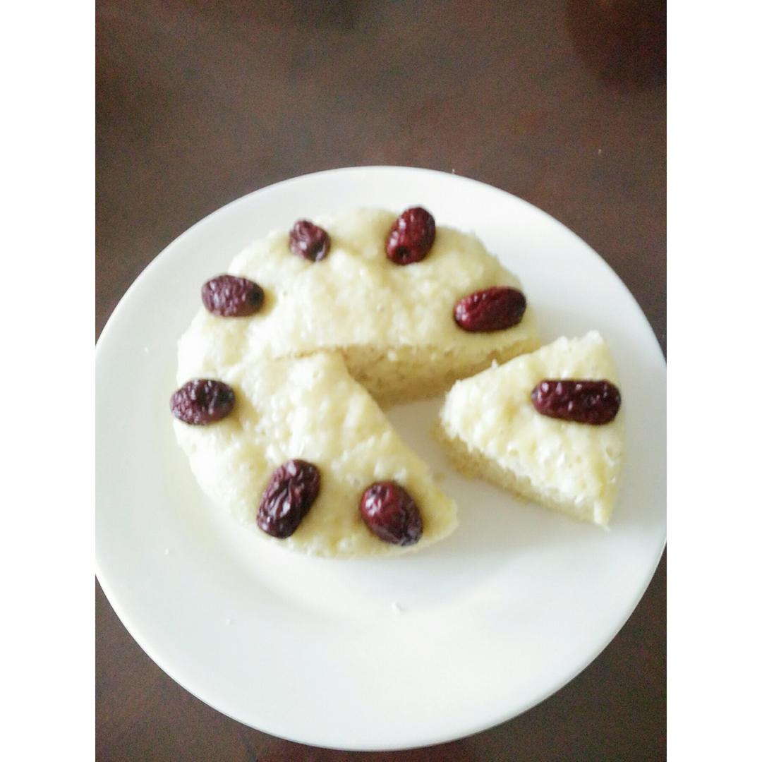 不用揉面，简单易做的——蔓越莓发糕