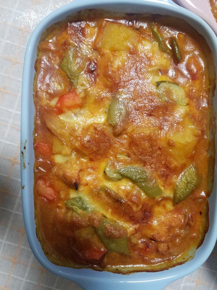 番茄鸡肉浓情焗饭【两人份】