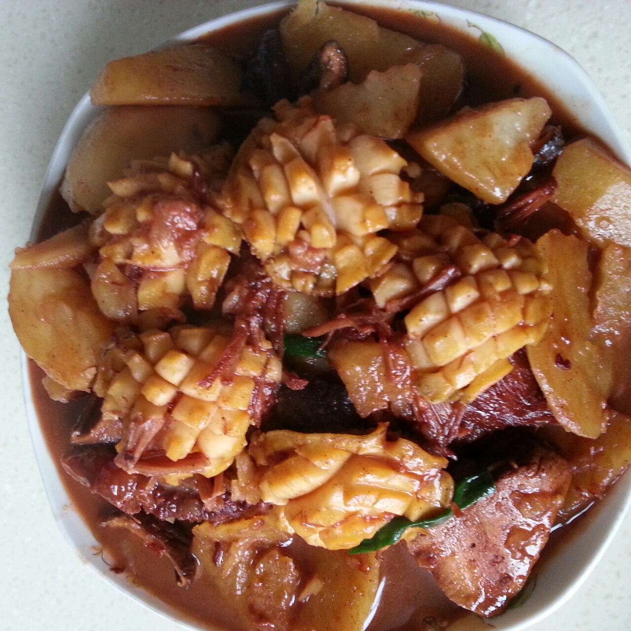 鲍鱼烧土豆