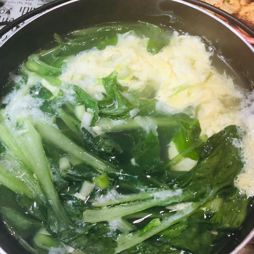 鸡毛菜蛋汤