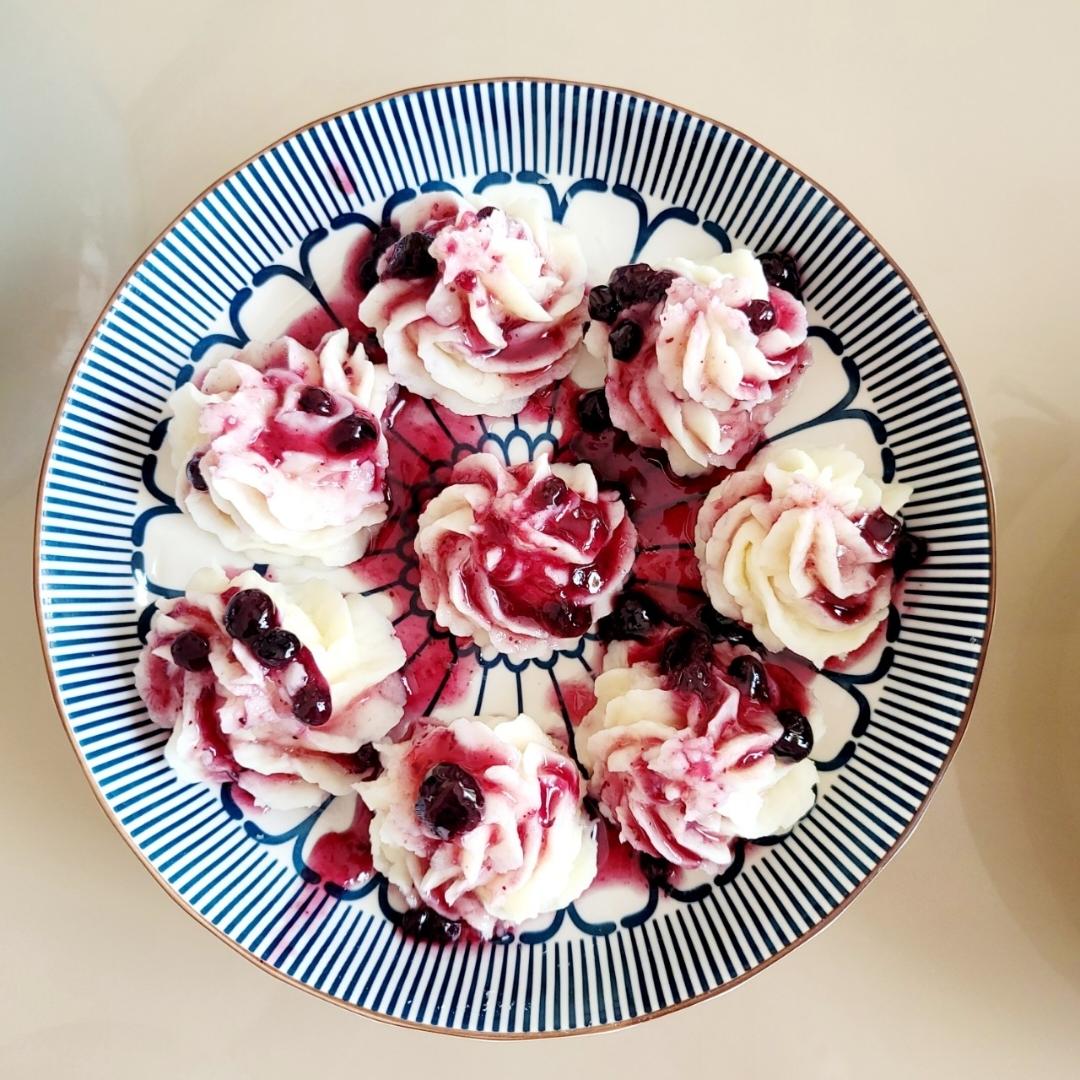 超级简单的蓝莓山药