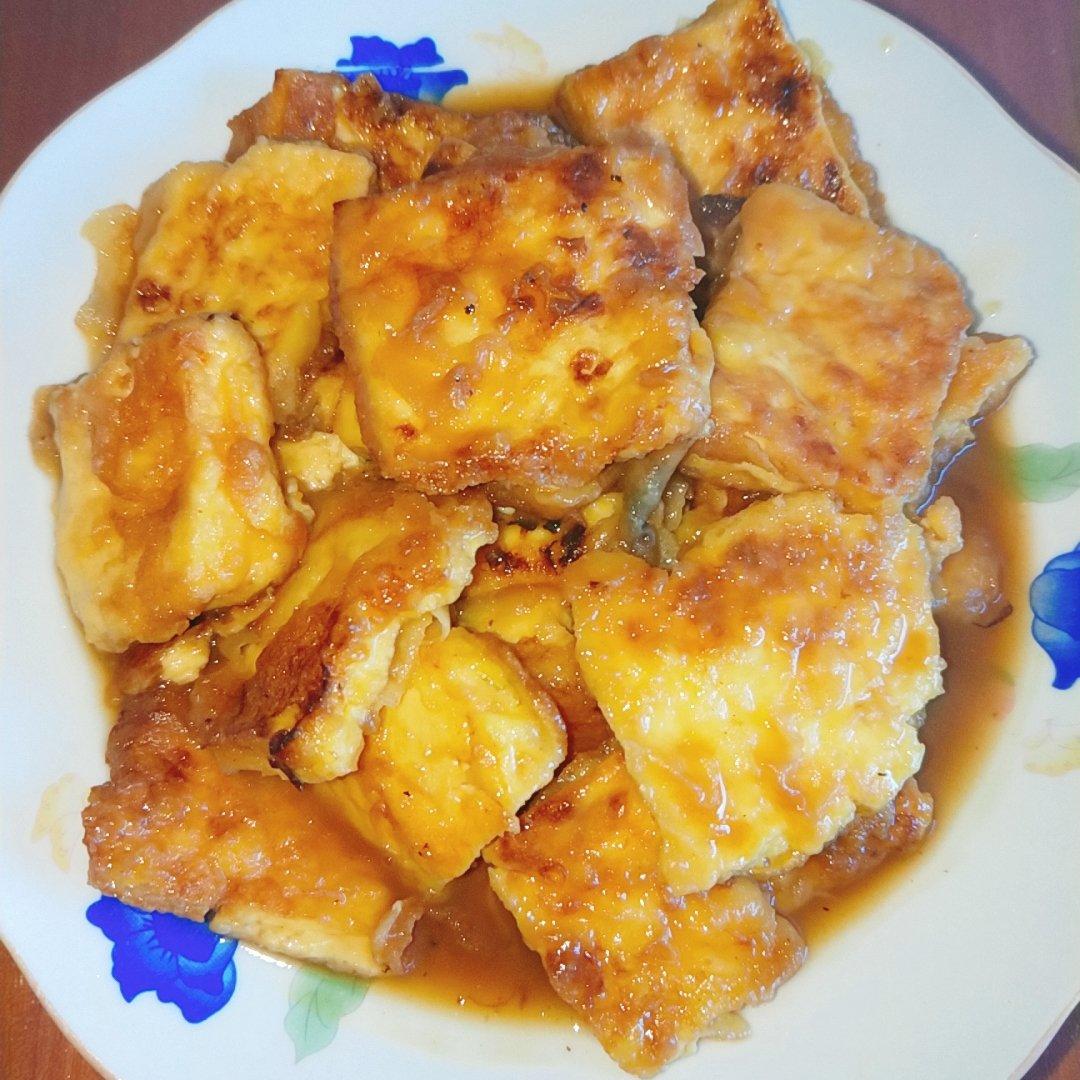 焖煎豆腐