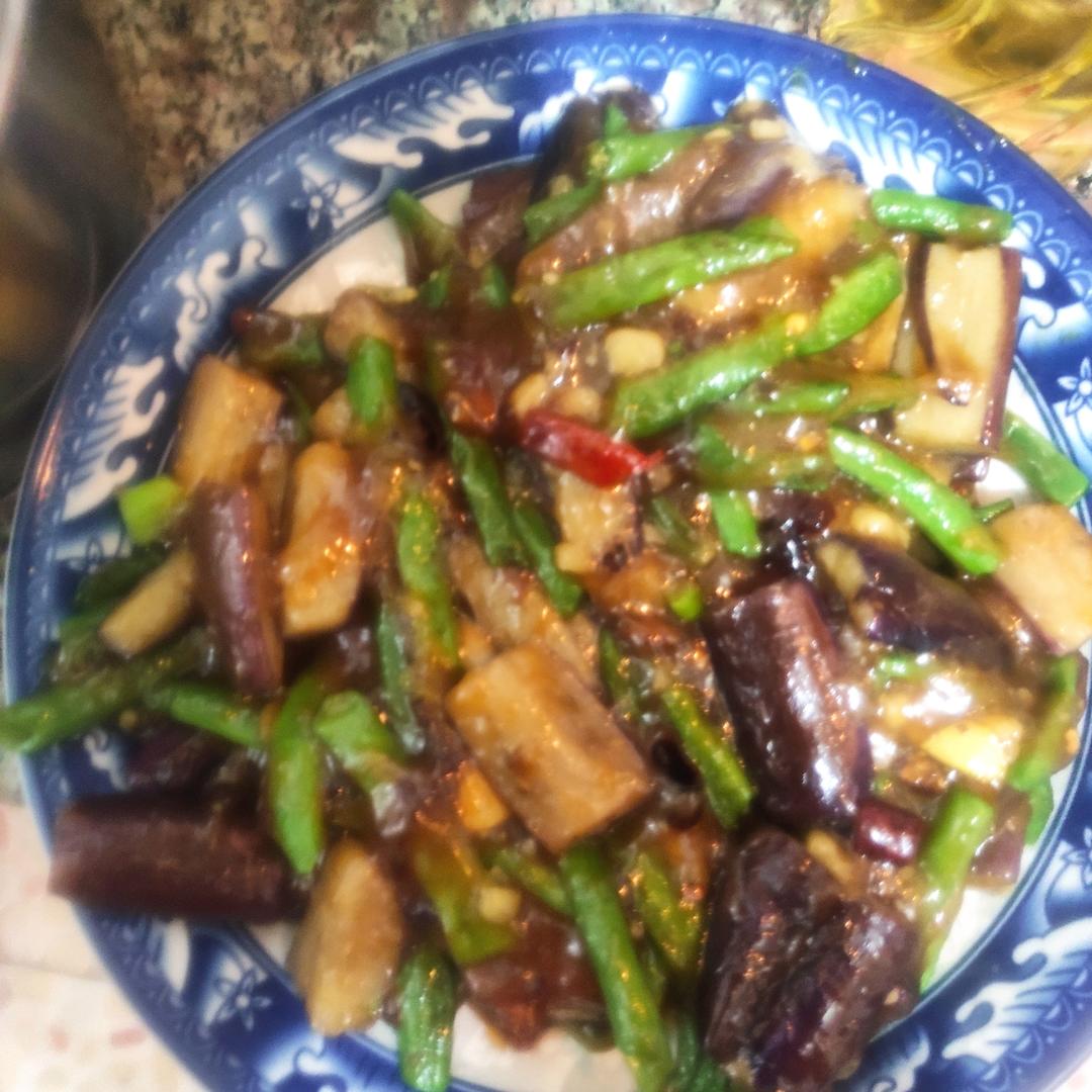 豆角烧茄子