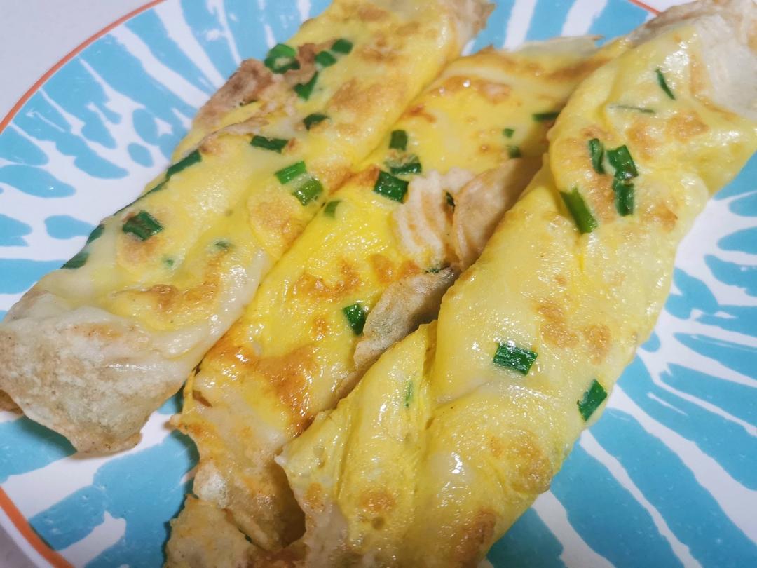 早餐香葱鸡蛋饼