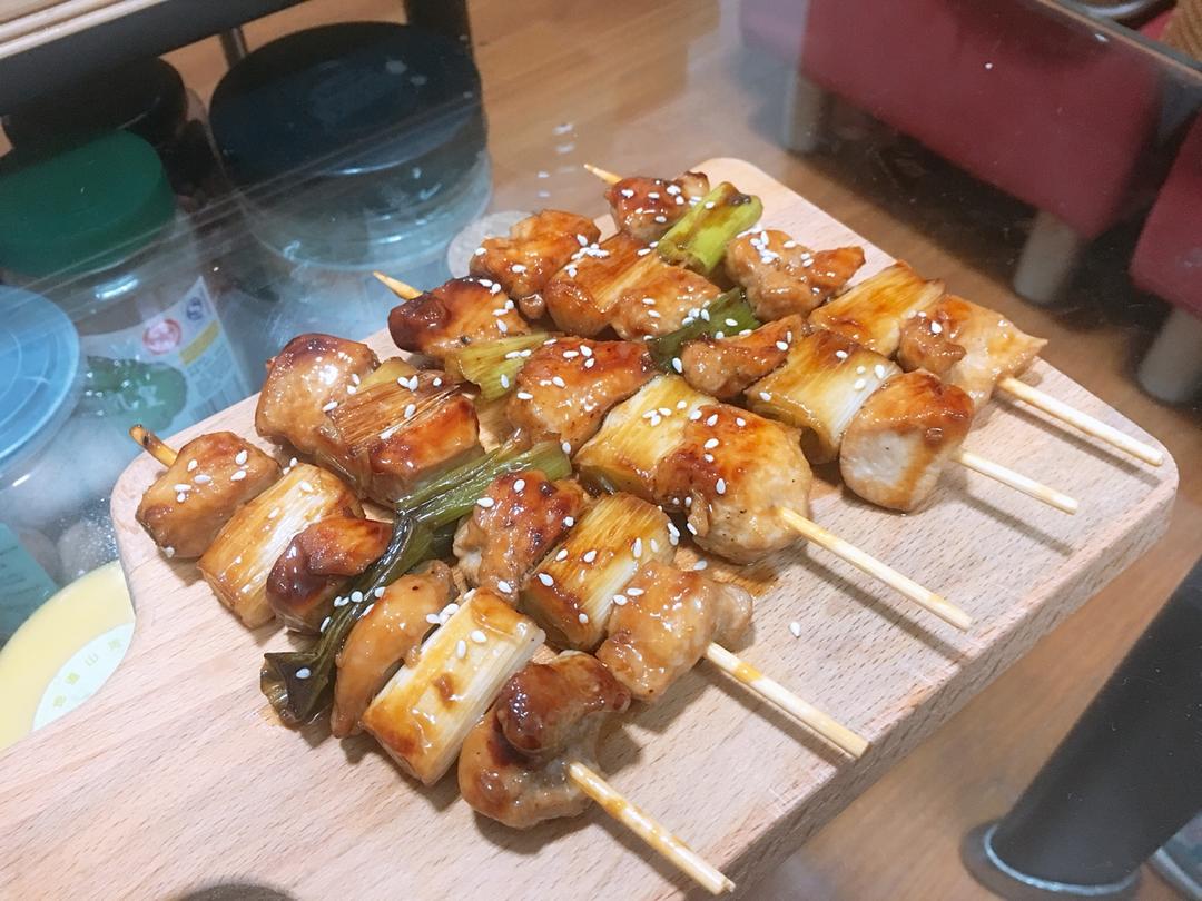 【日式居酒屋 葱香鸡肉串 chicken teriyaki skewers图片】吃饱就躺会