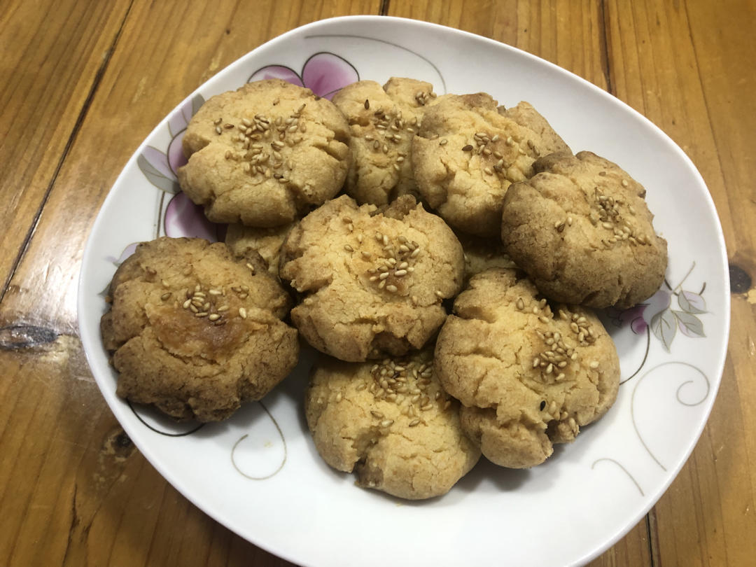 零失败桃酥饼干，入口即化，一碰酥掉渣