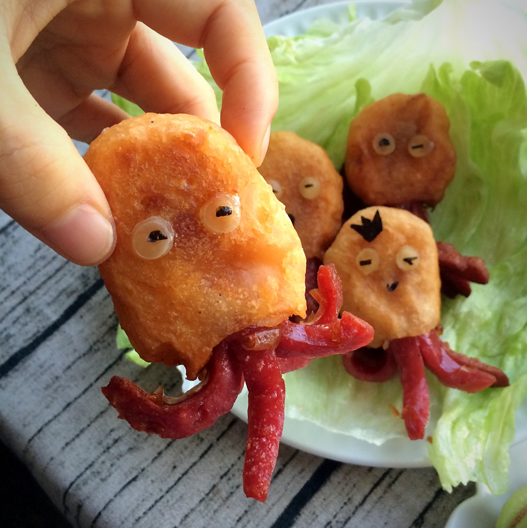 被点赞就灿烂做的小章鱼香肠