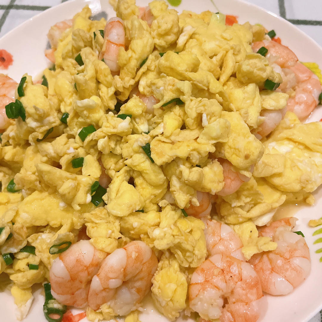 虾仁炒蛋