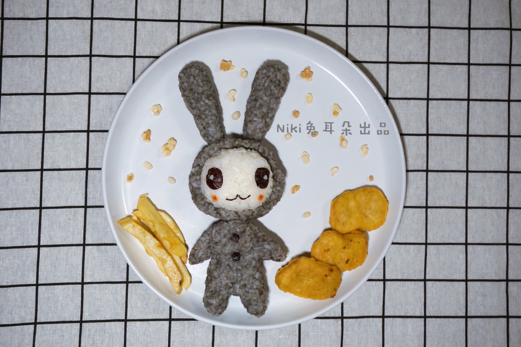 创意儿童餐之可爱兔子的做法