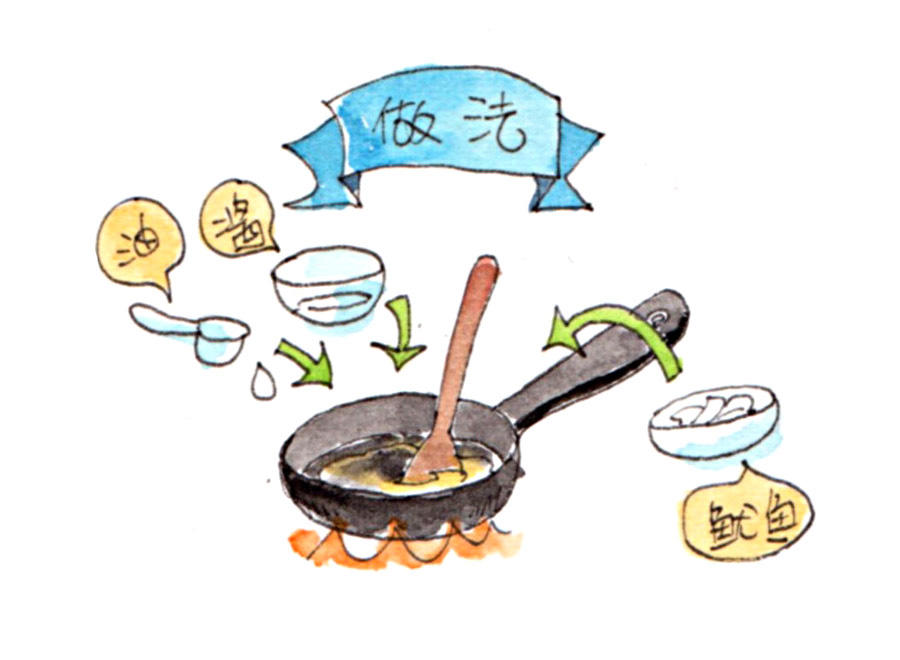 韩剧里常见的家常小菜：韩式辣炒鱿鱼的做法 步骤3