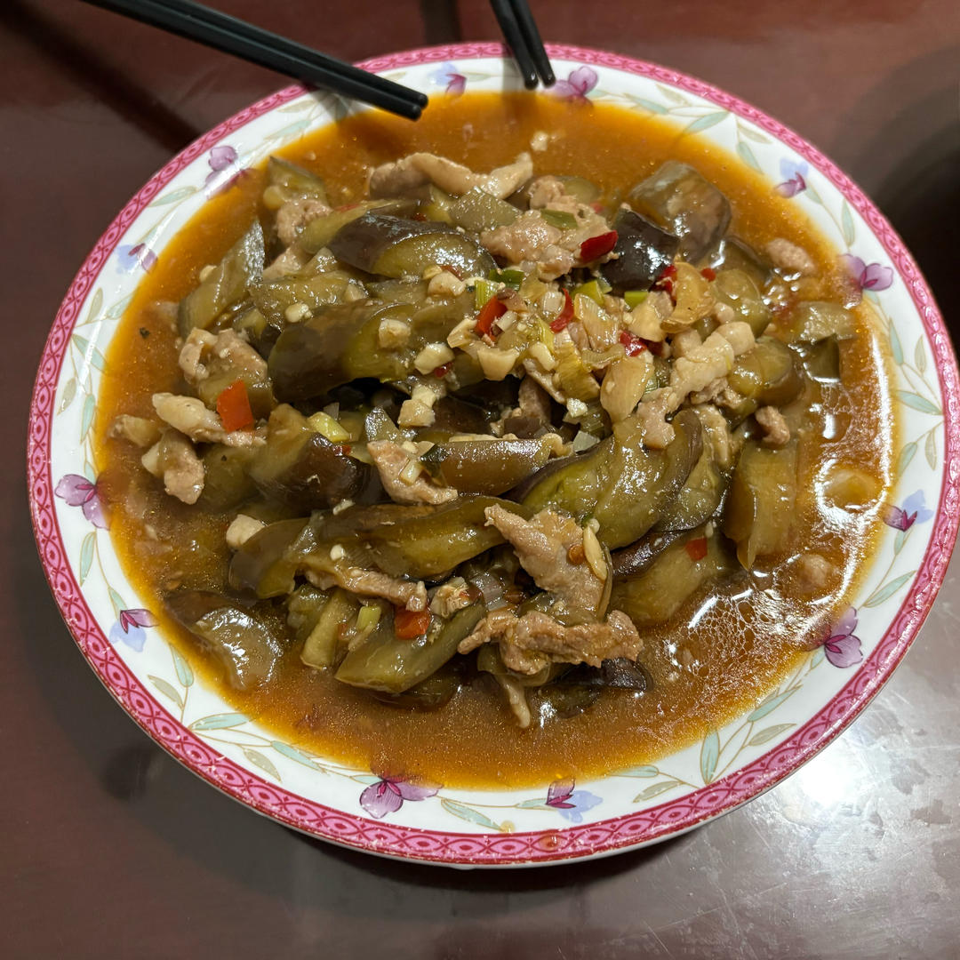 肉丝烧茄子