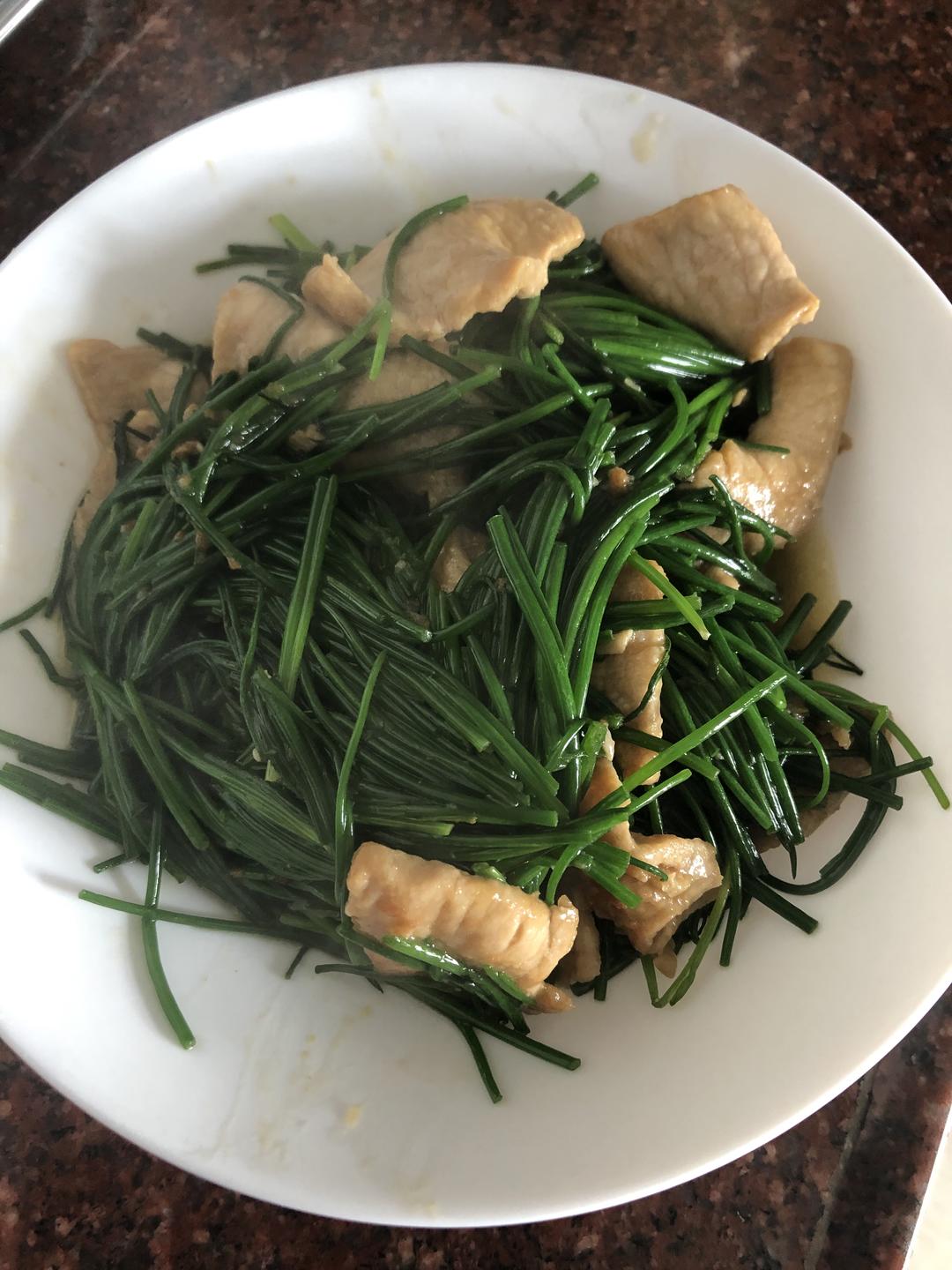 沙葱炒肉