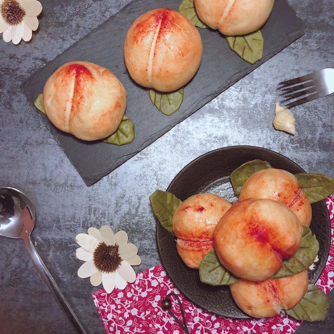 寿桃馒头（水蜜桃馒头）