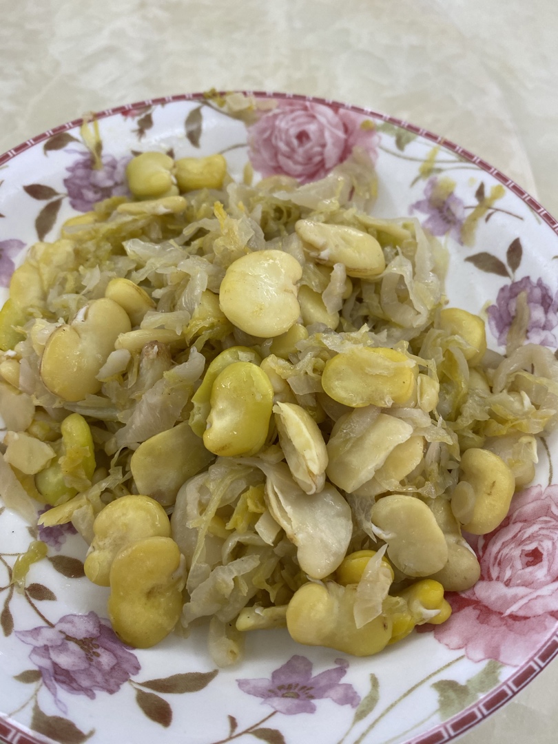 高汤雪菜焖蚕豆