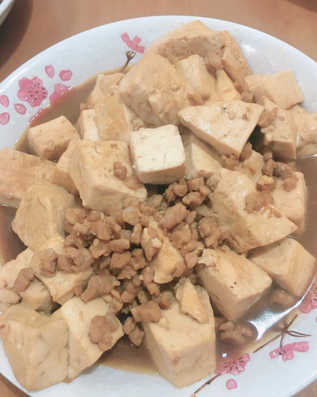 肉末烧豆腐
