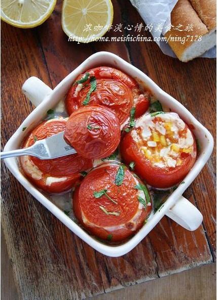 特别好吃的一道西餐菜-奶酪香烤番茄盅的做法