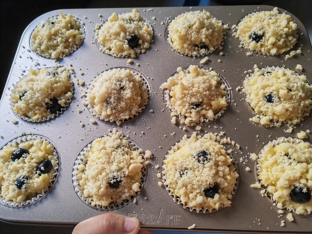 比星爸还好吃的蓝莓麦芬杯子蛋糕（blueberry muffins）（马芬蛋糕）