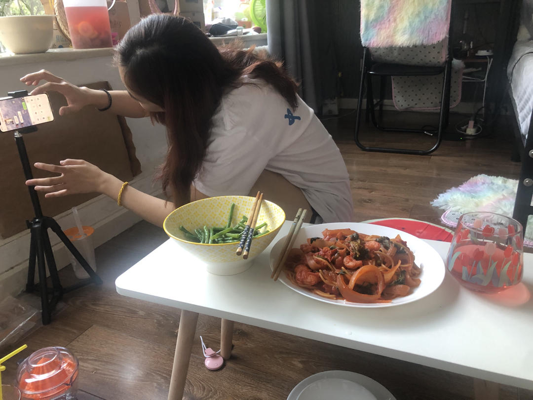 番茄虾仁意面