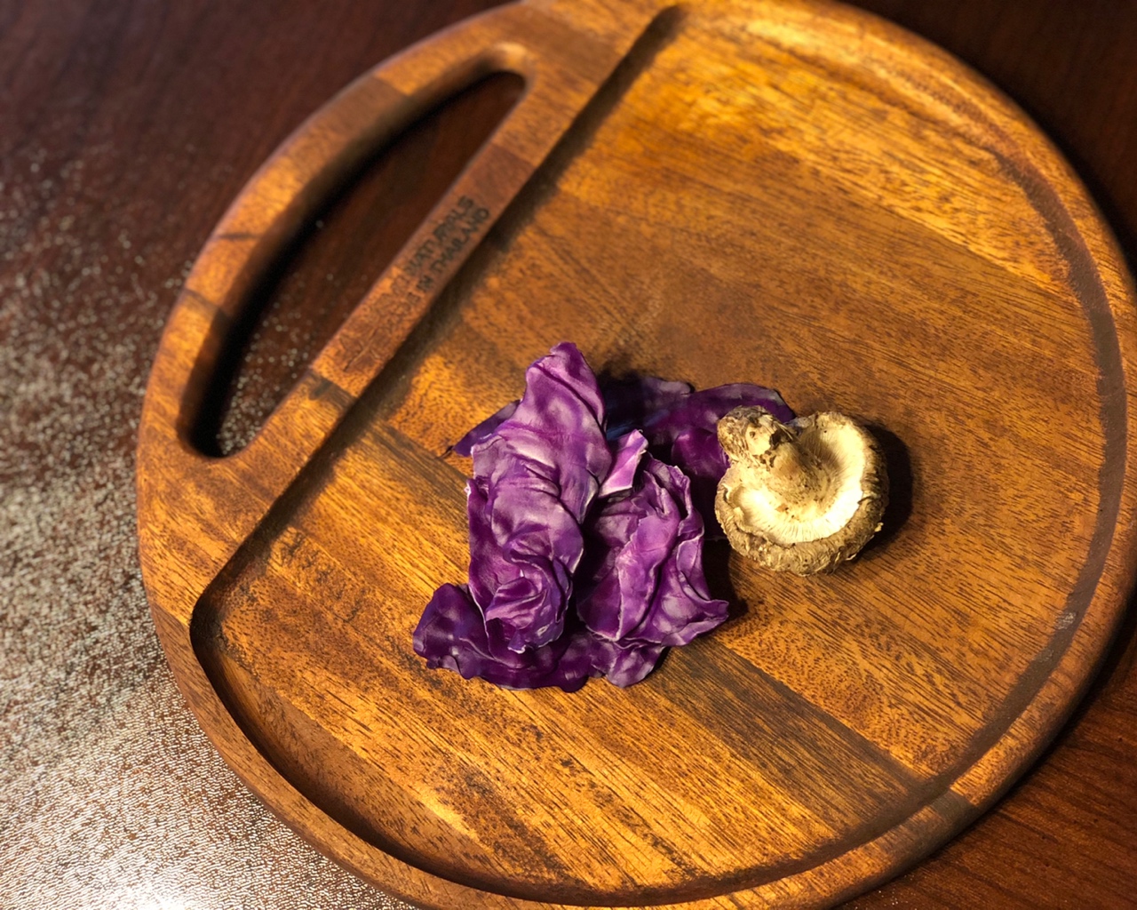 香菇紫甘蓝饭的做法 步骤1