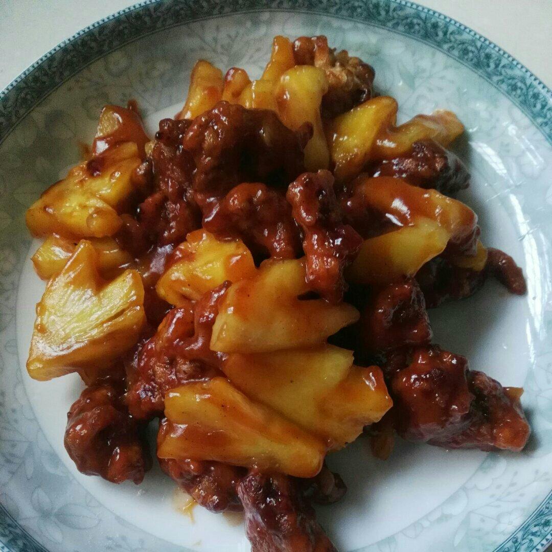 秘制菠萝咕噜肉（绝对好吃）