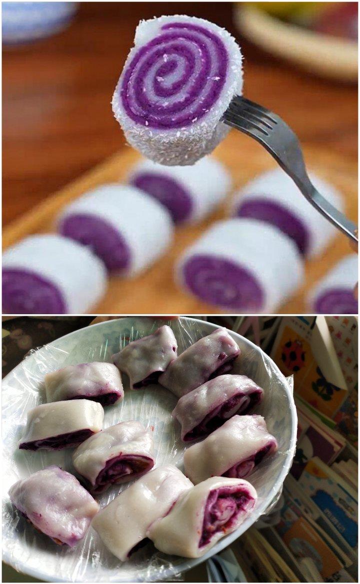 紫薯糯米卷（豆沙糯米卷）