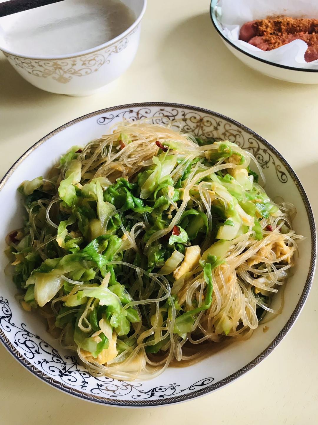 没有铁板的【粉丝包菜】