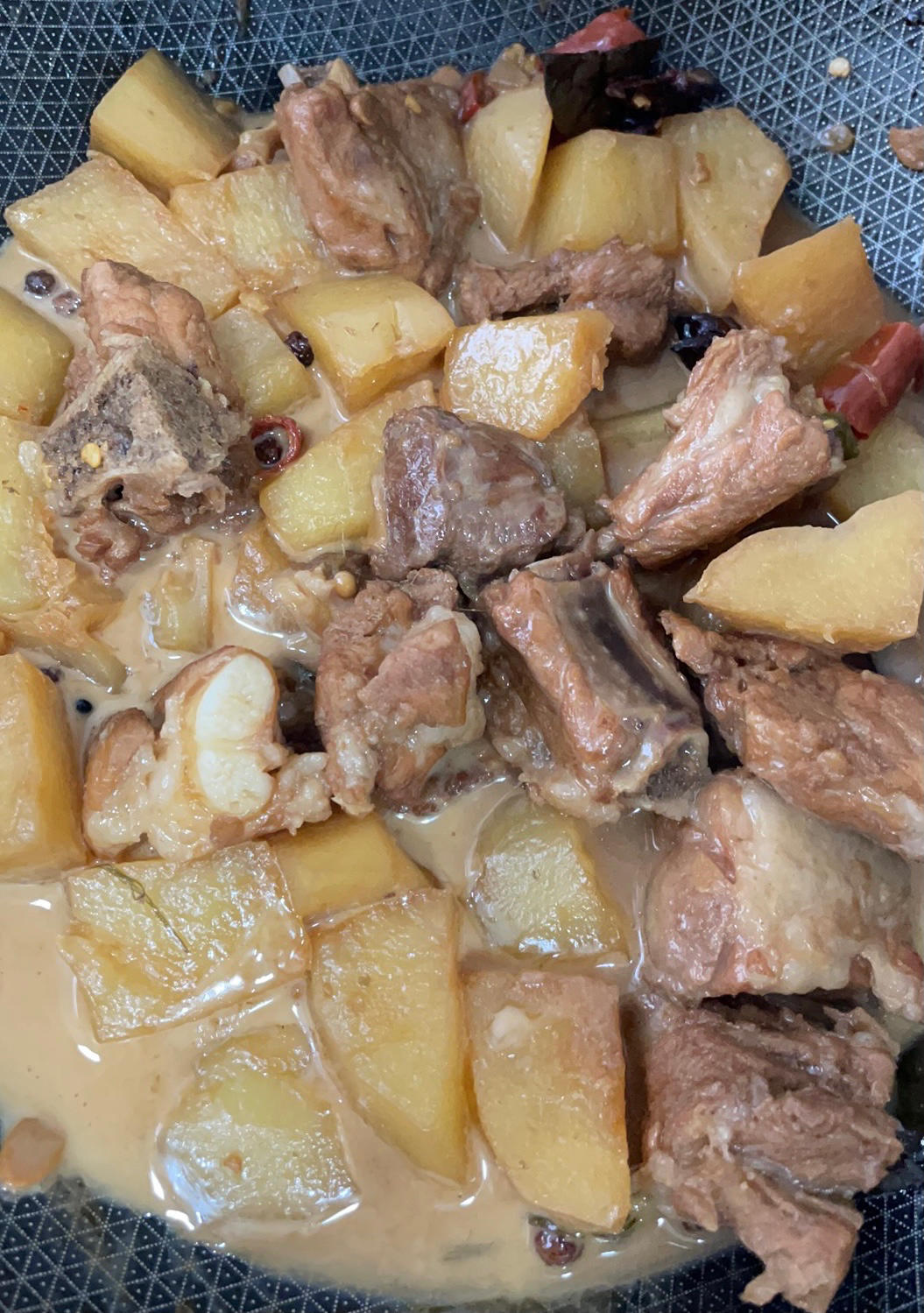 土豆炖排骨