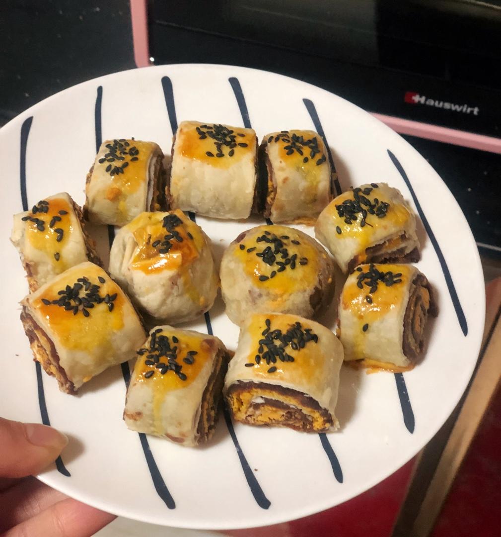 酥掉渣🔥无需和面❗️手抓饼蛋黄酥