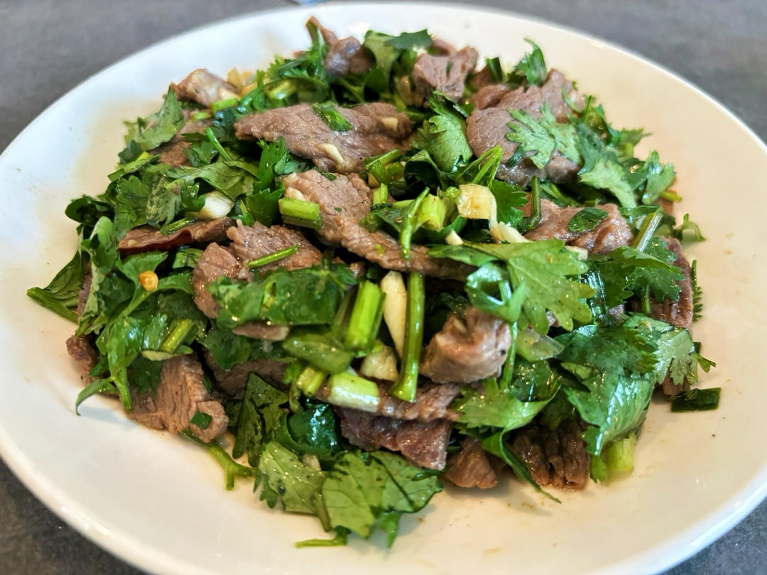 超级快手香菜拌牛肉