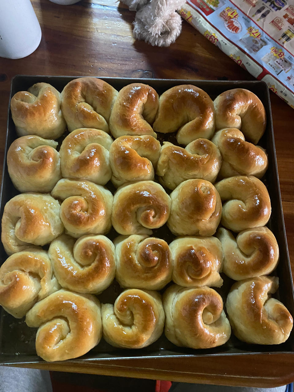 脆底蜂蜜小面包