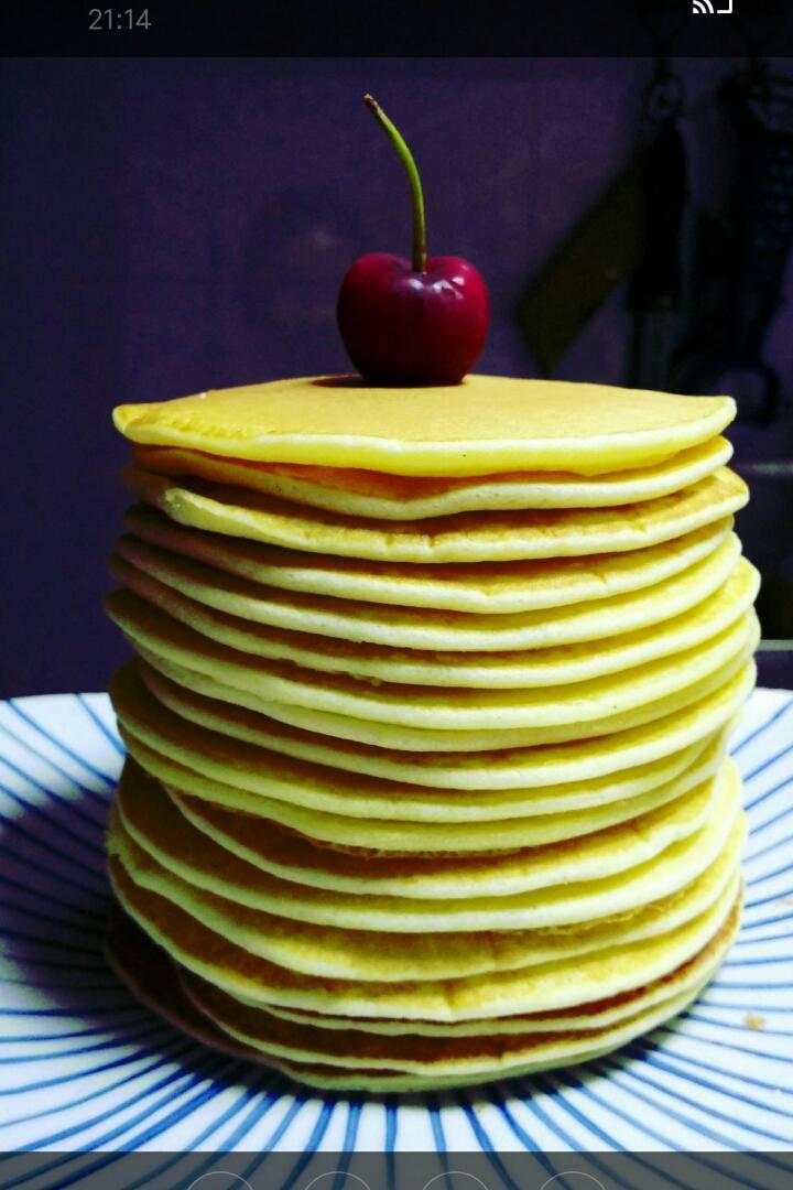 超级简单pancake【无黄油健康版】