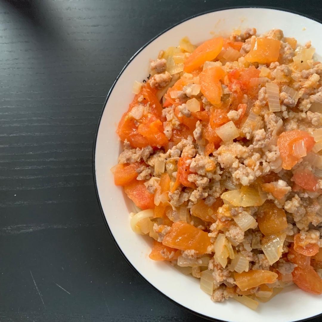 （完胜必胜客的）番茄肉酱意大利面～