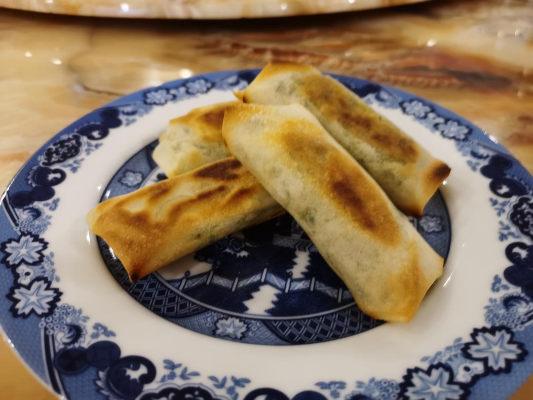香煎韭菜春卷